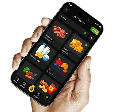 Shopping list screen